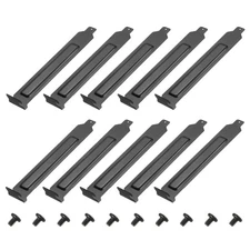 PCI Slot Cover Dust Filter, 10Pcs Blanking Plate Expansion Blank Plate Black