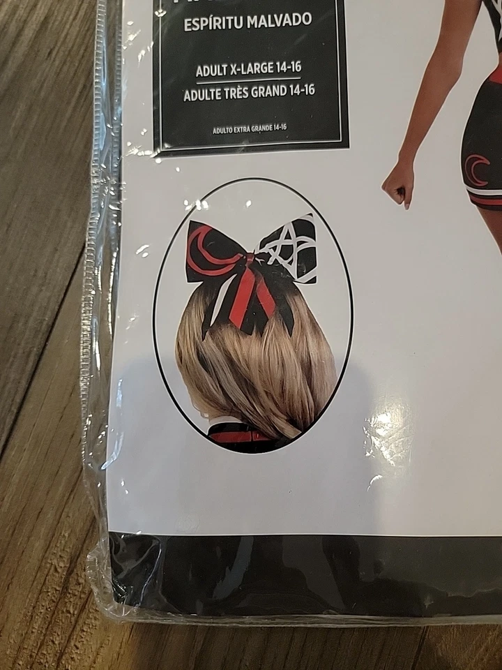 Sexy Disfraz Gótico Malvado Espíritu Malvado Animadora Halloween Juegos con disfraces para Mujer XL Foto 4 de 4