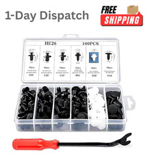 Zosgrew 100PCS Bumper Push Fasteners Rivet Clip Kit 6 Sizes