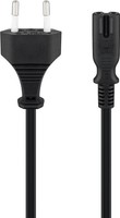 Goobay 50084 Euro Anschlusskabel, 1,5 M, Schwarz, 1.5 M - Eurostecker (Typ C, Ce