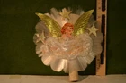 Angel Christmas tree topper, very good condition, 1930's