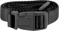 3/4 Inch Replacement Collar Strap, Black No-Holes, Compatible with Many PetSaf