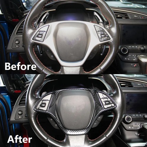 Car Customization Carbon Fiber Steering Wheel Trim Car Interior Trim Cover - Picture 9 of 9