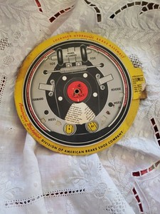 American Brakeblok Servigraph, Mechanics Brake Assembly Cardboard Slide Tool