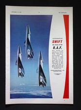 Original 1953 Advert Vickers-Armstrongs Supermarine Swift RAF Fighter
