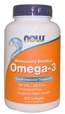 Now Foods Omega-3 - 200 Softgels (65,31 EUR/kg)