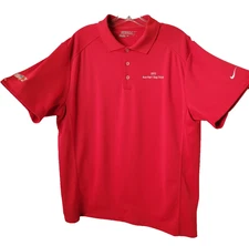 Nike Golf Tour Performance Polo Large 2013 Ken Hart Slap Stick Dri Fit Red