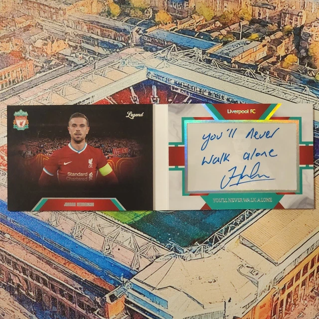 2023-24 Daka Liverpool Ineffable Jordan Henderson On Card Booklet Auto /38