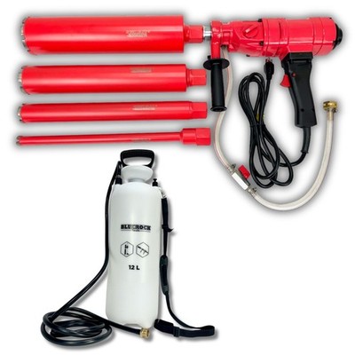 BLUEROCK Model 4Z1 Concrete Core Drill & 1''-4'' Bit Set +12L Reservoir Kit