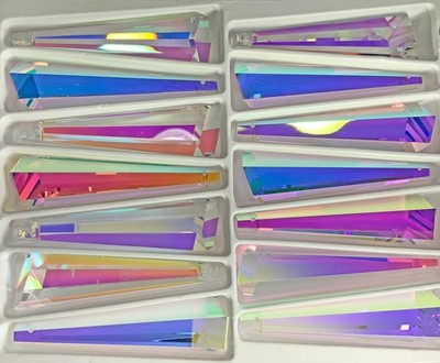 Ab - Asfour Crystal Suncatcher Prisms (3-inch) #505  6-Side Graduated Drop
