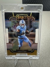 2023 Panini Select - Concourse Jahmyr Gibbs #34 Black & Gold Prizm Die-Cut (RC)