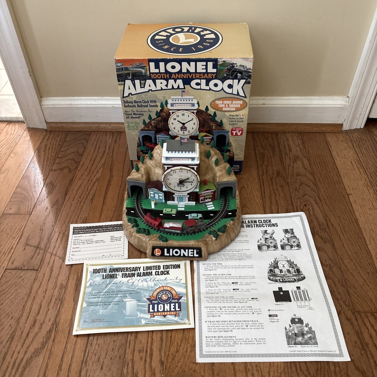 『レア』LIONEL TRAINS 100th ALARM CLOCK Lionel Trains 100th Anniversary Animated Talking Alarm Clock