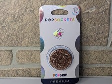 PopSockets PopGrip Premium Phone Grip Stand - Foil Confetti Rose Gold