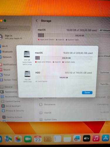 MacBook Pro 15Zoll 2012 A1286,16Gb Ram/250Gb SSD + 750Gb HDD, Intel Core i7 - Afbeelding 4 van 8