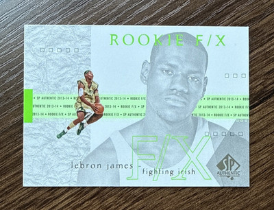 LeBRON JAMES F/X - 2013-014 SP Authentic #71 - ST. VINCENT-ST. MARY HIGH SCHOOL