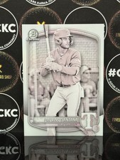 PEARL PACK 2025 Paulino Santana Bowman Chrome Prospect BCP-72 SSP Texas Rangers