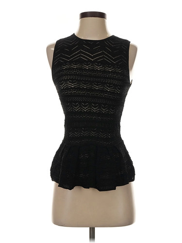 RACHEL Rachel Roy Women Black Sleeveless Top S