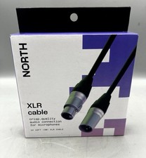North XLR Microphone MIC 3-Pin Male To Female Cable Cord Connector NEW