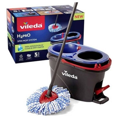 Vileda 178333 H2PRO Spin Mop Bodenwischer Wischmopp Reinigung - Sehr Gut