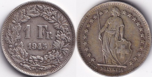 1 Franc 1945 Suisse