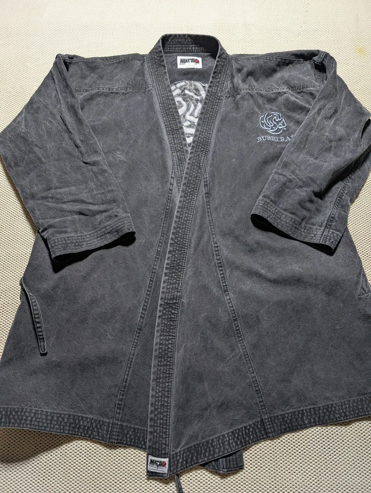 Bushi Ban Gray Macho Martial Arts MMA Jiu-jitsu Grappling Gi Set 5/190 No Belt - Image 2 of 4
