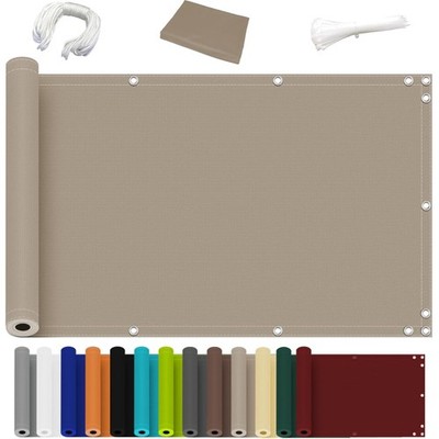 Balkon Sichtschutz Ohne Bohren 85x600cm Blickdichte Balkonverkleidung Garten ...