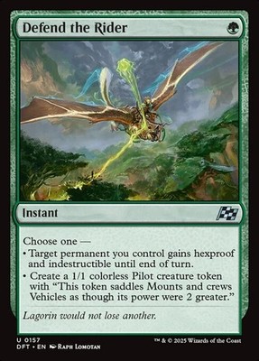 Defend the Rider - Foil DFT NM MTG