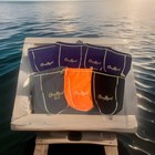 Seven (7 ) Crown Royal Bags. One Orange One Black , One Grey , 4 Purple — photo 1