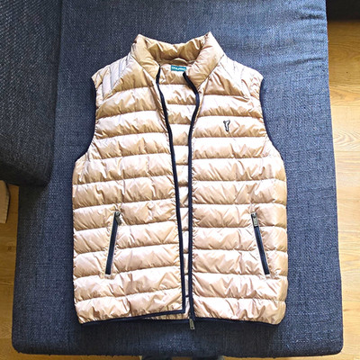 Golfino Steppweste beige Gr. L Unisex Reißverschluss Stehkragen Taschen 6256212