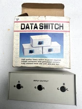 T-COM TADIN82 Macintosh Data Transfer Switch 8 Pin Mini DIN TESTED WORKS 100%