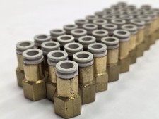 40 SMC KQ2F09-35A Brass One Touch Fittings 5/16 Tube Size 1/4 NPT Thread