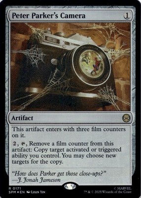 Peter Parker's Camera (FOIL) SPM #171 Spider-Man Magic: The Gathering NM