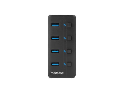 NATEC HUB Mantis 2 USB 3.0 4 Ports ON Off with Power - 第 1/1 張圖片