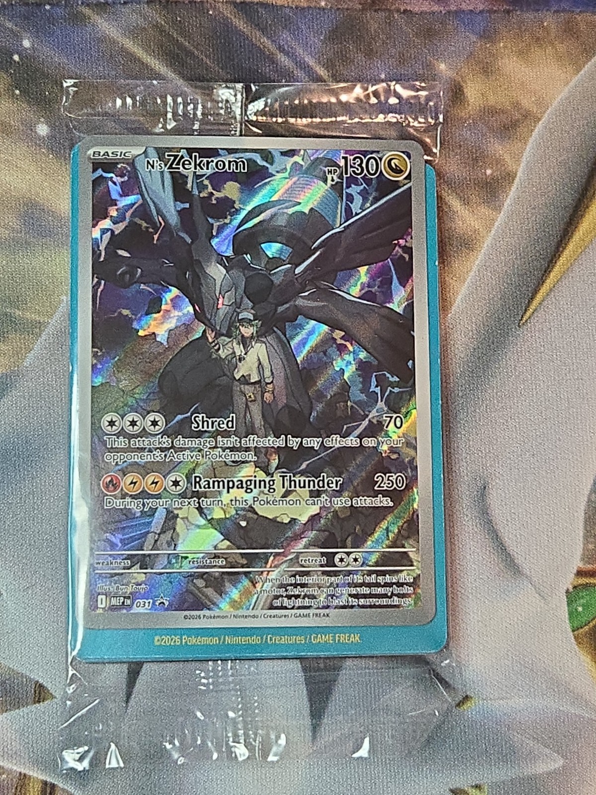 Pokemon TCG N's Zekrom Black Star Promo Holo Mega Evolutions #31