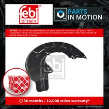Brake Disc Splash Panel fits SEAT IBIZA Front Left 02 to 15 Guard Plate Febi New