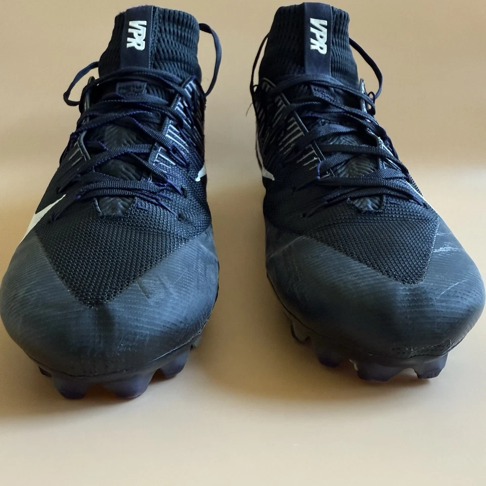 Nike Mens Size 12 Vapor Untouchable 2 PF Football Cleats Black/Purple 835646-003 - Image 2 of 4