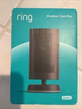 Ring Outdoor Cam Plus Battery 2K HD Smart Security Camera (Black) - New Sealed