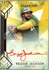 Reggie Jackson 2020 Topps Diamond Icons Red Ink Autograph Card #RI-RJ 1/1