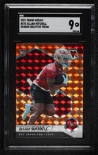 2021 Mosaic Rookies Reactive Orange Prizm Elijah Mitchell Eli SGC 9 MINT 0tp9