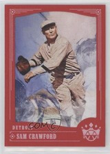 2018 Panini Diamond Kings Red Frame Sam Crawford #60 HOF fm0