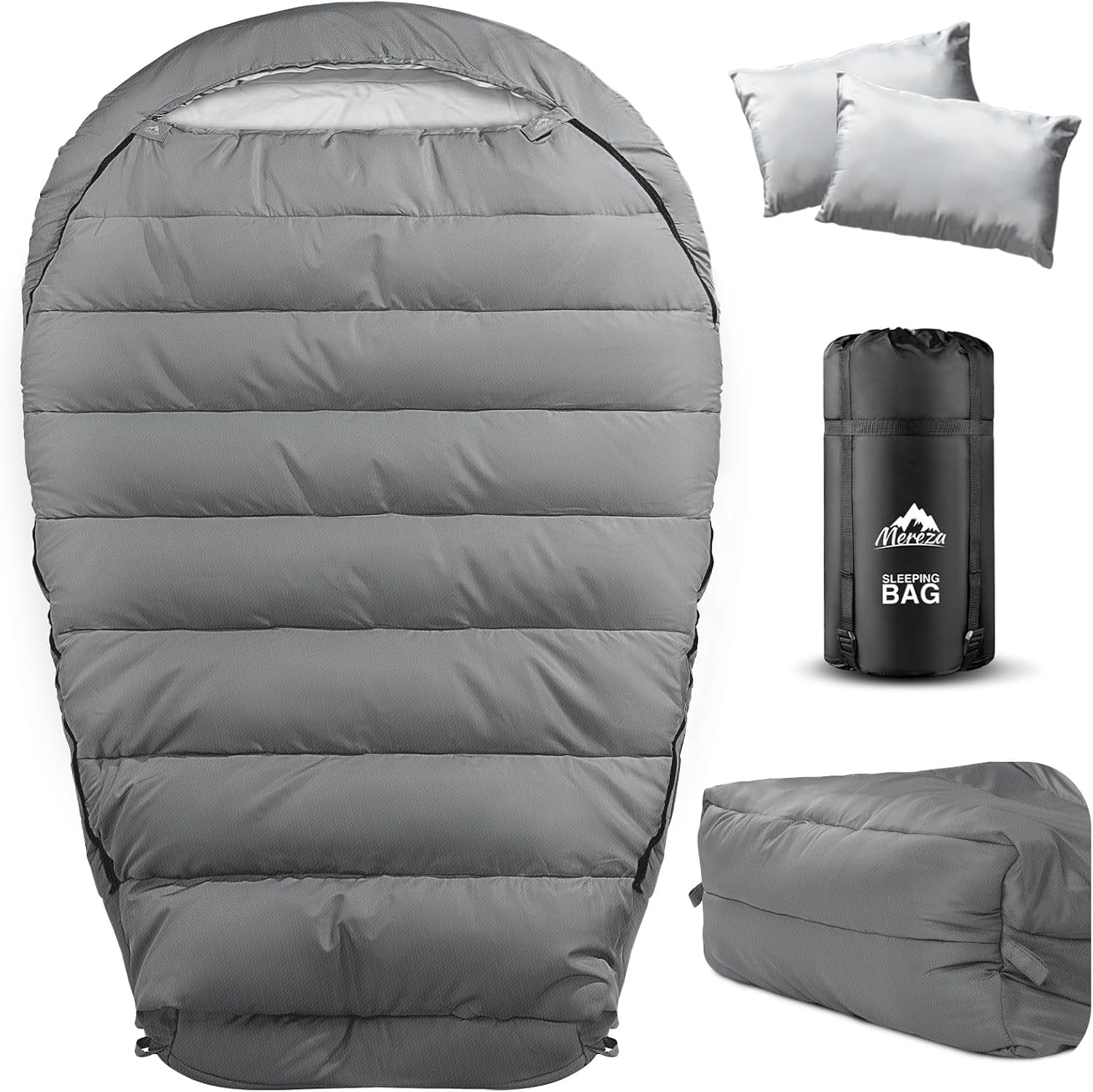 Mummy Double Sleeping Bag Cold Weather 0 Degree