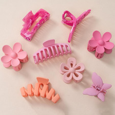 8PCS Flower Clips for Women, Hair Clips for Women for Thick Hair Hair Claw Cli