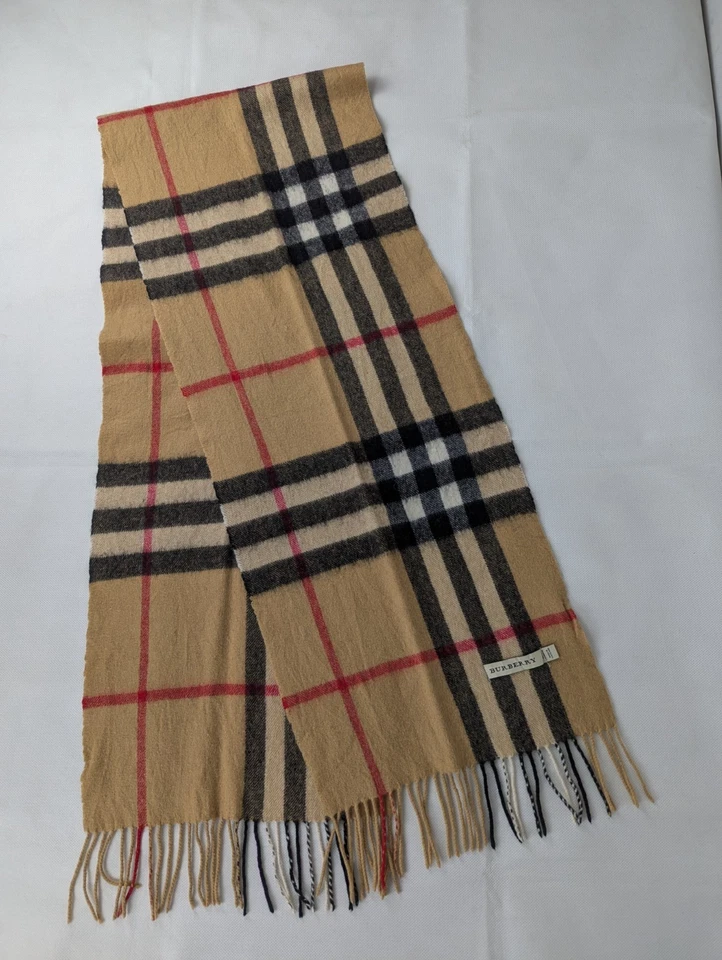 BURBERRY кашемир клетку шарф бежевый - Nova чек - премиум товар - быстрая доставка - Изображение 4 из 4