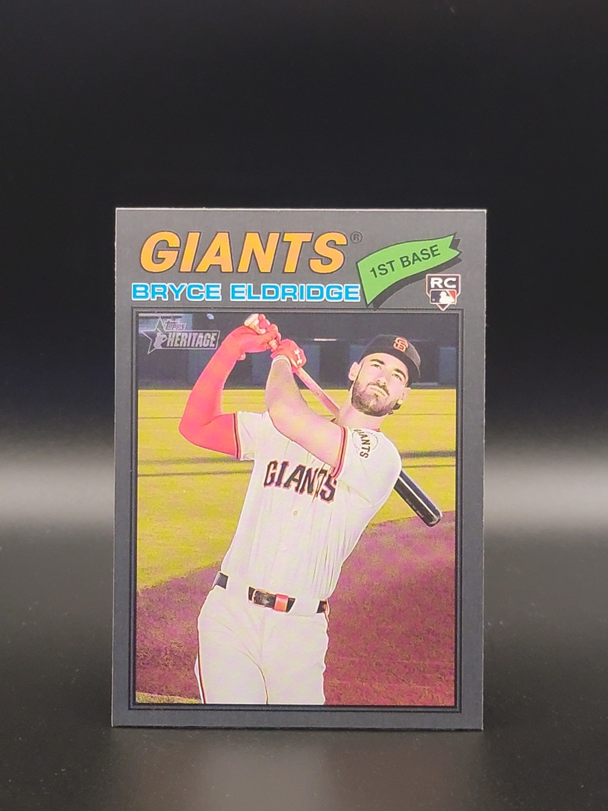 2026 Topps Heritage Bryce Eldridge RC Dark Gray Parallel #310 Giants