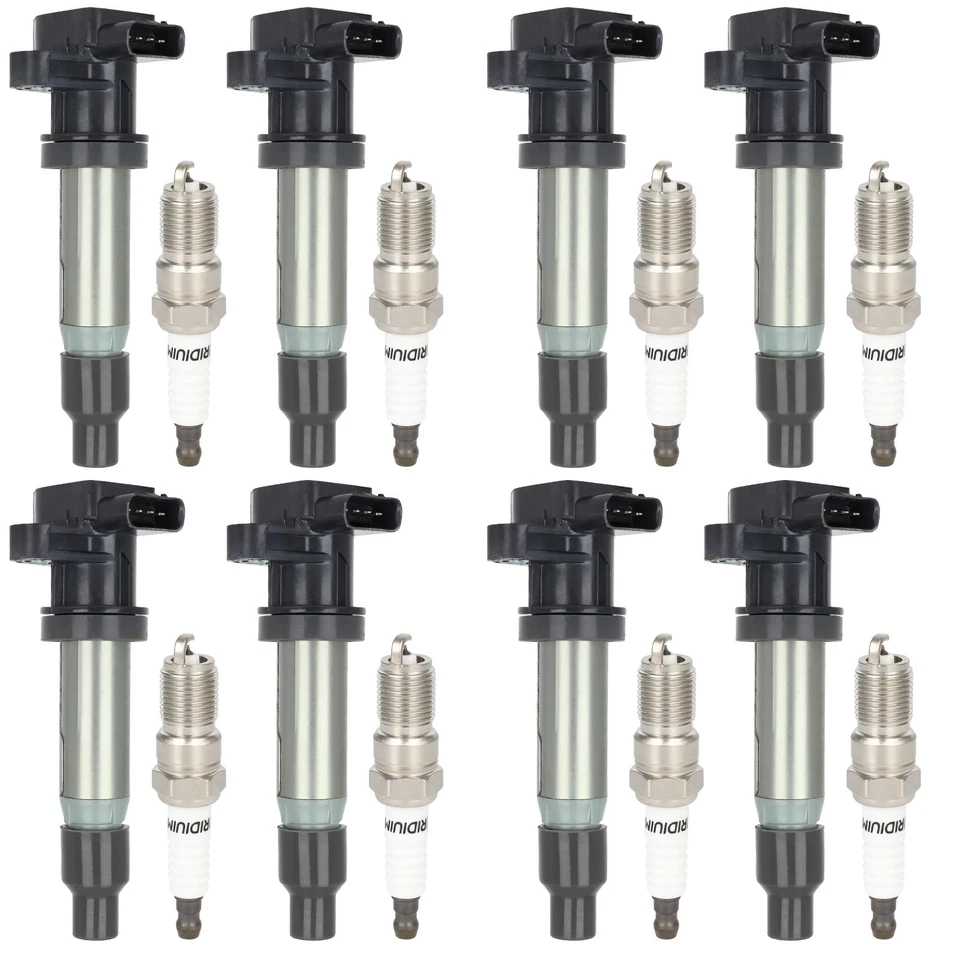 8Pcs Ignition Coil Spark Plug For 2007-2010 Cadillac DTS STS Buick Lucerne 4.6L - Image 3 of 4