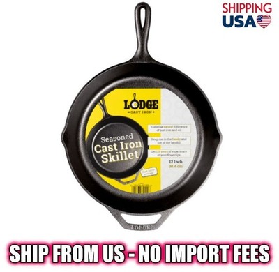 Lodge 12'' Seasoned Cast Iron Skillet