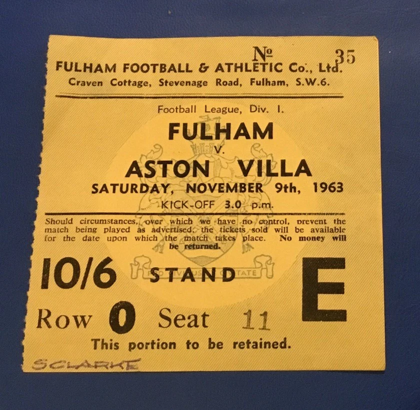 Billet Aston Villa - Varteks 27/09/2001 - Coupe UEFA - Avec Coupon