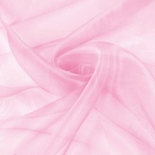 VACVELT Sheer Organza Fabric by The Yard, 60 Inch Wide 1 Light Pink