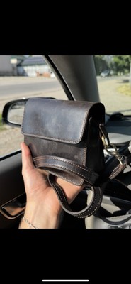 Handgemachte Leder Umhängetasche   Echtleder   Vintage   Unisex
