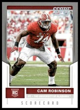 Cam Robinson Rookie RC 2017 Score #389 Scorecard Alabama Crimson Tide